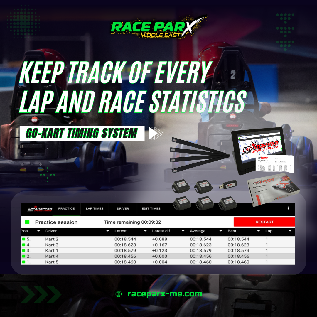 Go-karting timing system by Raceparx Middle east